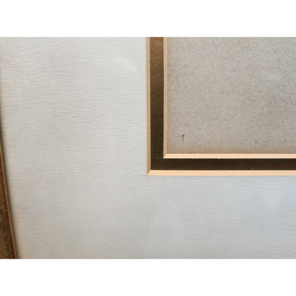 Paul Sawyier “Misty Evening” Lithograph Framed Gold Beveled Wood KY Art 1973 VTG - Picture 9 of 13